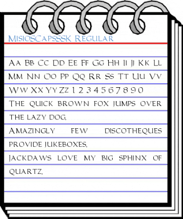 MisioSCapsSSK Regular Font