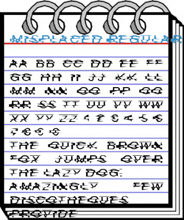 Misplaced Regular Font