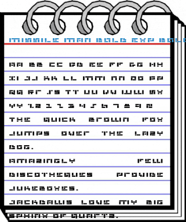 Missile Man Bold Exp Bold Exp Font