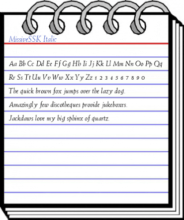 MissiveSSK Italic Font