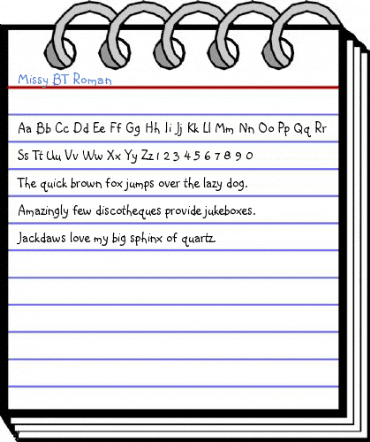 Missy BT Roman Font