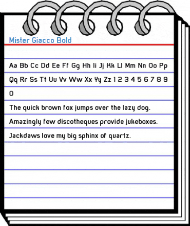 Mister Giacco Bold Font