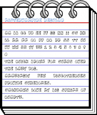MisterVampire Regular Font