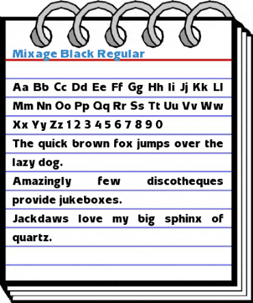Mixage Black Regular Font