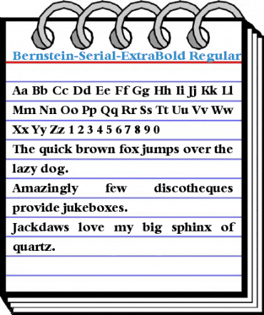Bernstein-Serial-ExtraBold Font
