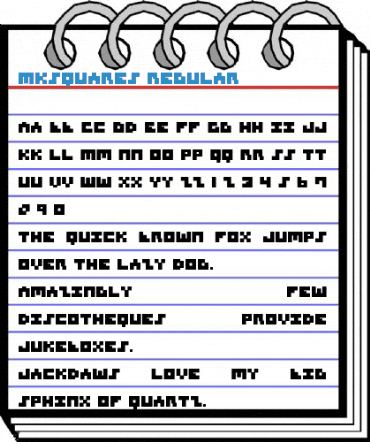 MKSquares Regular Font