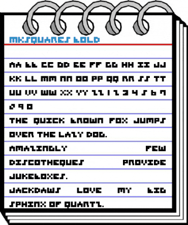 MKSquares Bold Font