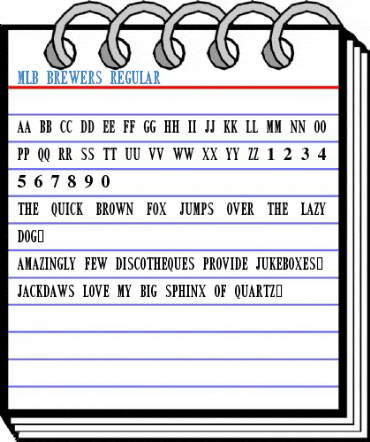 MLB Brewers Regular Font