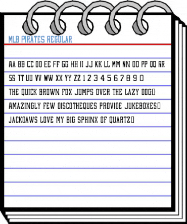 MLB Pirates Regular Font