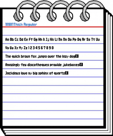 MMBNThick Regular Font