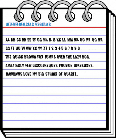 Interferencias Regular Font