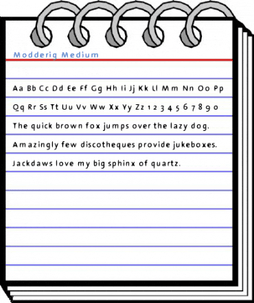 Modderig Medium Font
