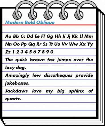 Modern Font