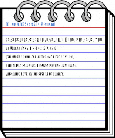 ModicumSCapsSSK Regular Font