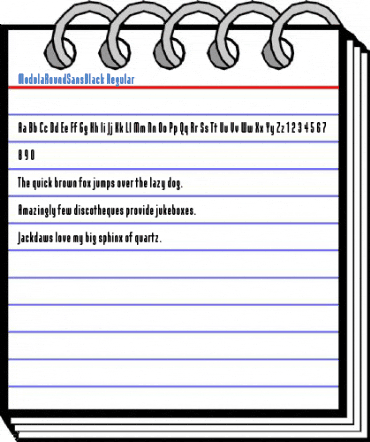 ModulaRoundSansBlack Regular Font