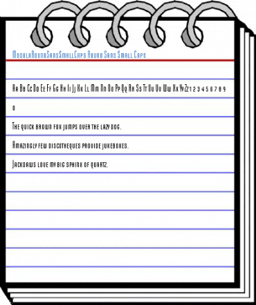 ModulaRoundSansSmallCaps Round Sans Small Caps Font