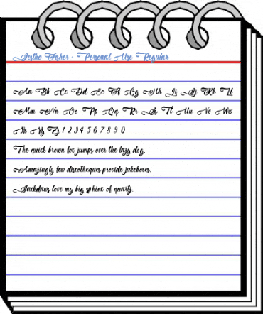 Jestho Fisher - Personal Use Regular Font