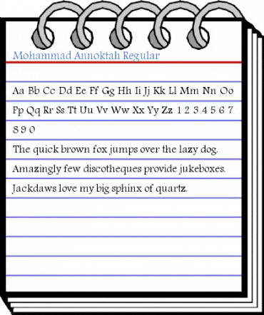 Mohammad Annoktah Regular Font