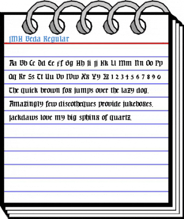 JMH Beda Regular Font