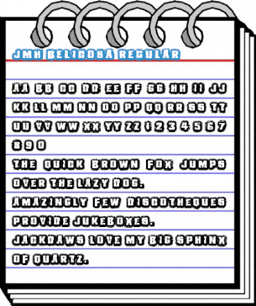 JMH Belicosa Regular Font