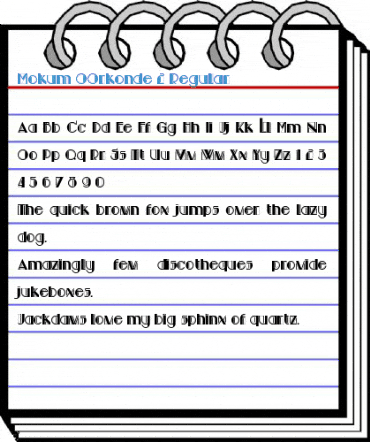 Mokum OOrkonde 2 Regular Font