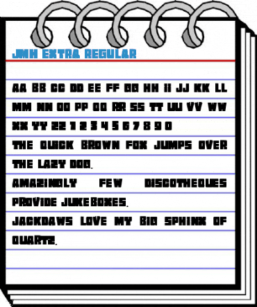 JMH EXTRA Regular Font