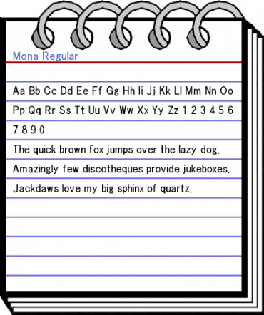 Mona Regular Font