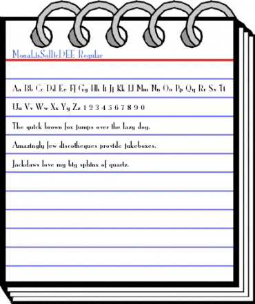MonaLisSolItcDEE Regular Font