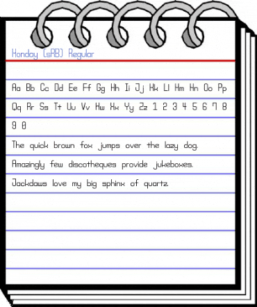 Monday (sRB) Regular Font