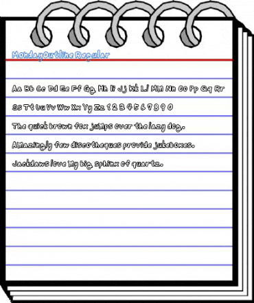 MondayOutline Regular Font
