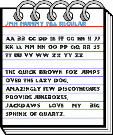 JMH Mummy Fill Regular Font