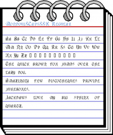 MondouiSCapsSSK Regular Font