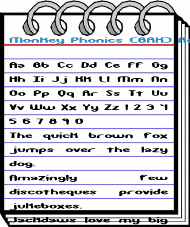 Monkey Phonics (BRK) Regular Font
