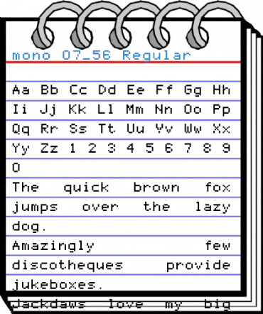 mono 07_56 Regular Font