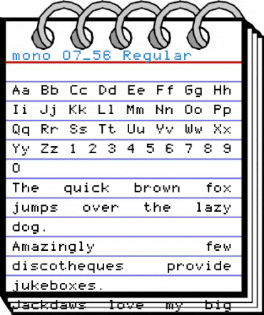 mono 07_56 Regular Font