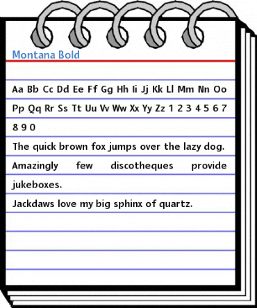 Montana Bold Font