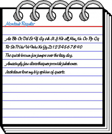 Montauk Regular Font
