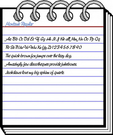 Montauk Regular Font