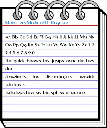 MontereyMediumFLF Regular Font