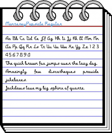 MontereyPopsicle Regular Font