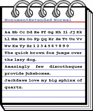 MonumentExtended Normal Font