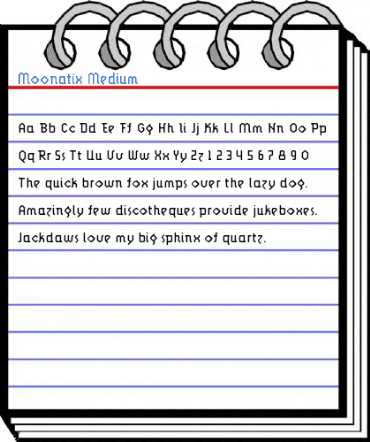 Moonatix Medium Font