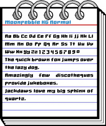 Moonpebble KG Font