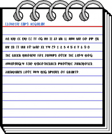 Elowen Caps Regular Font