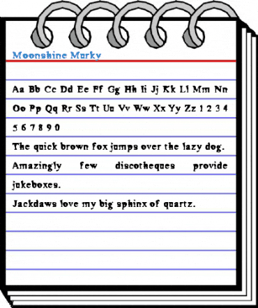 Moonshine Murky Font