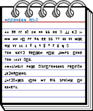 Moore899 Bold Font