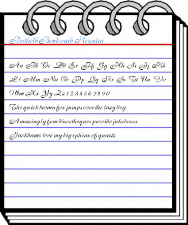 BertholdBoulevard Regular Font