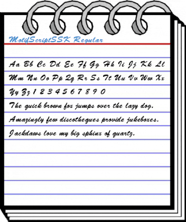 MotifScriptSSK Regular Font