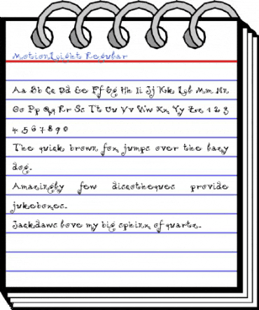 MotionLight Regular Font