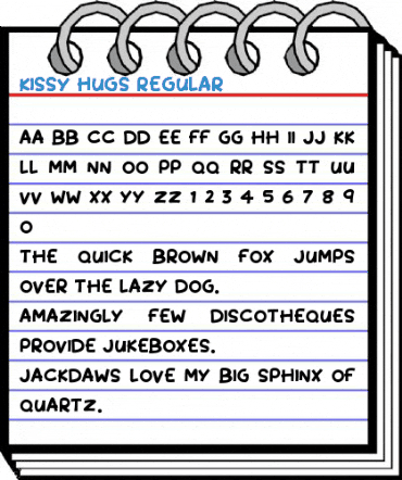 Kissy Hugs Regular Font